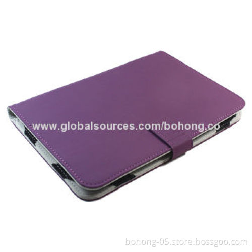 Universal Leather Case for 7-8-inch Tablet PCs, Double Elastics Fixed the Tablet